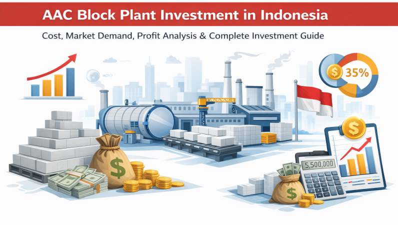 AAC Block Plant Investment in Indonesia